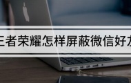 王者荣耀怎么屏蔽微信好友？怎么让微信好友不在列表里